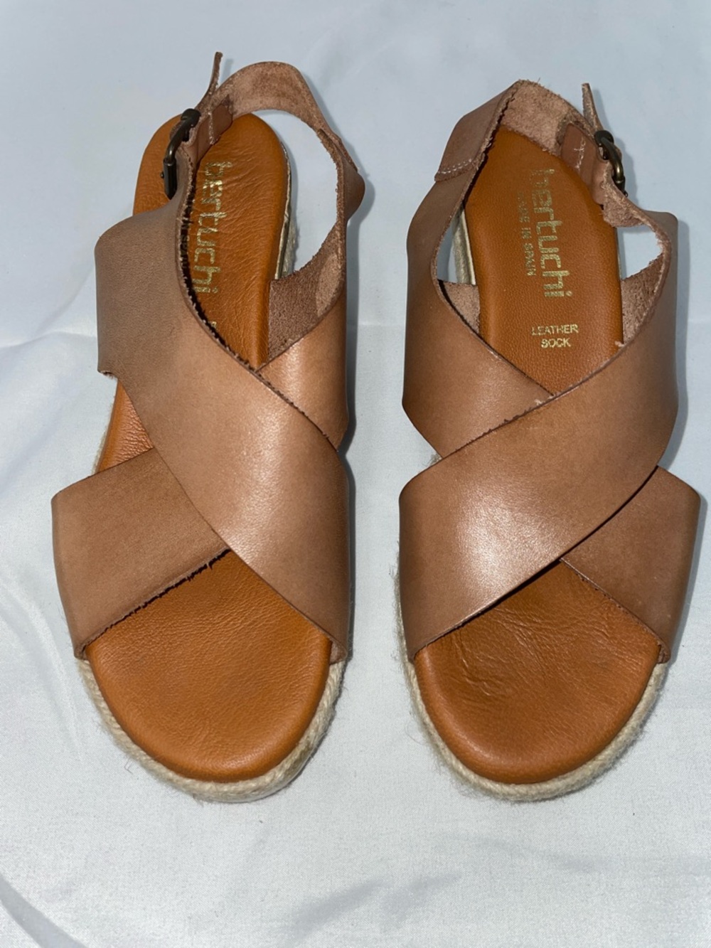 BERTUCHI BROWN LEATHER SANDALS FTL-04-105